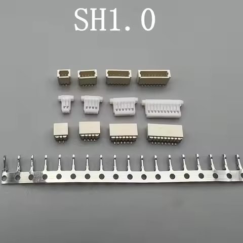 10 set JST SH1.0 Connector 1.0mm Pitch SMT Vertical/Horizontal Socket+Housing+Terminals 2P 3P 4P 5P 