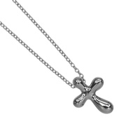 蒂芬妮 (Tiffany & Co.) 小十字架項鍊，Pt950 鉑金，約 3.79 克，女士款 [二手]
