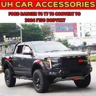 (F150 2024)FORD RANGER T6 T7 T8 CONVERT TO 2024 F150 BUMPER BODYKIT FENDER HEAD TAIL LAMP LIGHT BONN