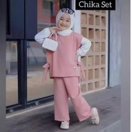UBD.22De22δ ‐ Chika 3 in 1 children's suit 3-10 years 2022 Muslim girls' suit/ 3 4 year old girls' s