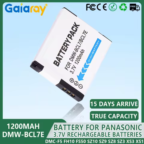 1-10Pc 1200mAh DMW-BCL7 DMW BCL7 BCL7E Rechargeable Camera Battery for Panasonic Lumix DMC-F5 FH10 F