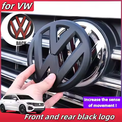 2PCS for Volkswagen Golf Polo Passat modified logo stickers MK5 MK6 MK7 MK8 front grille/rear badge 