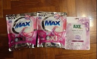 AXE 超濃縮6合1洗衣珠 (鳶尾花與白麝香) 12粒 AXE concentrated 6 in 1 laundry capsule (iris g white musk) 12pcs + 貝純多效