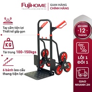 Xe đẩy kéo hàng leo cầu thang 6 bánh Nhập Khẩu Fujihome 150kg gấp gọn Stair Trolley