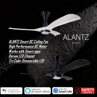 (FREE INSTALLATION BY AGENT)ALANTZ-AUTUMN 46 / 56 INCH SMART BLDC CEILING FAN with 3D Wooden Blades 