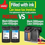 pg 830xl cl 830xl ink pg830 cl830 black pg830xl cl830xl refillable ink cartridge compatible for IP12