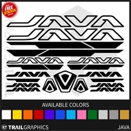 JAVA Outline Frame Sticker Decal Vinyl for Mountain Bike and Road Bike and Fixie