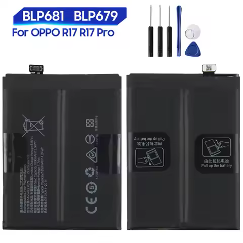 2024 Replacement Phone Battery BLP681 For OPPO R17 3500mAh BLP679 For OPPO R17 Pro R17pro 3700mAh Ba