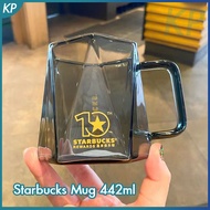 Starbuck ถ้วย Gelas Mug 10th 2022ครบรอบ442มล. ความจุมากแก้วกาแฟถ้วยใส่นมกล่องของขวัญที่สร้างสรรค์ดื่ม Gelas Kantor ถ้วยชา