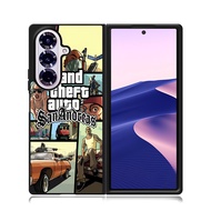 Phone Case Samsung Z Flip Fold 7 6 5 4 3 Phone Custom GTA Grand Theft Auto