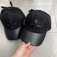 Chrome Hearts No SMFK New Cross Flower Baseball Cap Metal Cap Buckle Versatile Casual Black Peaked C