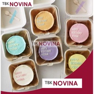 Korean Burger Cake BOX 6 INCH Korean BENTO Cake Burger Cake BOX