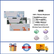 MCHOSE G98 Mechanical Keyboard 100% RGB Hot Swappable GASKET Customized Wireless Mechanical Keyboard