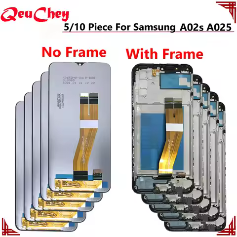 5/10 Piece/Lot For Samsung Galaxy A02s A025 A025F A025F/DS A025G/DS LCD Display Touch Screen Assembl