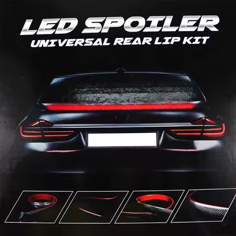 F30 LED Spoiler Dynamic Turn Signal Brake Light Rear Trunk Roof Spoiler For BMW G20 G30 F44 F40 F20