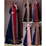 HUMAIRA ABAYA DRESS AMORE BY RUBY GAMIS OUTER POLOS BUSUI TALI SAMPING