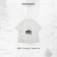 M005-i “Crescent-G” Graphic Tee - White SIZE 2 GOOPIMADE GOOPI 孤僻 近全新 中古 台灣 品牌 潮牌 (非MELSIGN WISDOM W