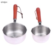 【QUSG】 Mini Oil Pot 410 Stainless Steel Mini Hot Milk Pot Small Saucepan For Boiling Butter Melting 