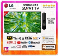 LG 70" 4K Smart UHD TV UQ80 Series 70UQ8050PSB with AI ThinQ®