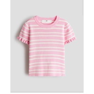 Girls' knitted shirt h&m auth size 1/2-2y (us 2T)