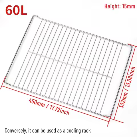 60L Electric oven racks for kitchen cooling dried fruit drying net Oven Baking plate tray bbq grill 