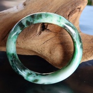 天然A貨翡翠 手圍18 花青種 手鐲 緬甸玉 母親節送禮 內徑55.5mm