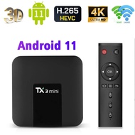 Classic Design Tx3mini Smart Tv Box Android 11.0 2025 Uhd Hdr10 4k H. 265 Amlogic S905 5g Wifi Iptv 