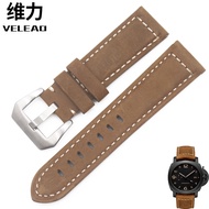 Wei Li เหมาะสำหรับสายนาฬิกา Panerai pam00111 441 359อุปกรณ์เสริมนาฬิกาหัวเข็มขัดหนังม้าหนังแท้สำหรับผู้ชาย