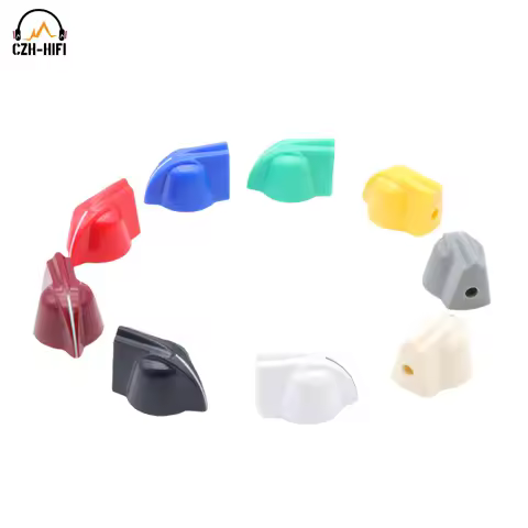 10pcs Chicken head Knob ABS Plastic Button ON OFF Rotary Switch Potentiometer Guitar AMP Cabinet DJ 