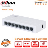 Dahua DH-PFS3008-8ET-L 8Port Unmanaged Ethernet Switch, 8*10/100 Mbps Ports Plug & Play Switch