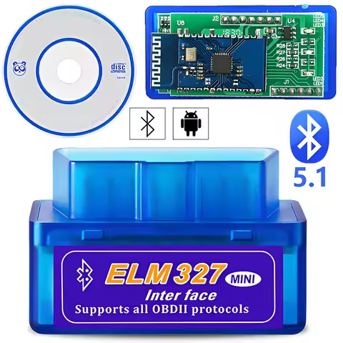 Mini Eml327 V2.1 OBD 2 Bluetooth Car Diagnostic-Tools For Android Scanner Code Support Smart Scan To