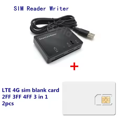 MCR3516 SIM Reader Writer Mini Nano Micro 2FF, 3FF, 4FF SIM Card Programmable Blank LTE USIM 4G Card
