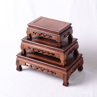 HY-$ Buddha Shrine Base Heightening Solid Wood Millettia Laurentii Flower Stand Balcony Rack Buddha Statue Sitting Table