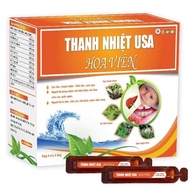 Heat Clearing USA Hoa Vien - Supports Diuresis, Clears Heat, Detoxifies, Cools the Liver. Box of 20 