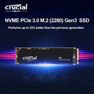 Crucial P3 500GB 1TB 2TB PCIe Gen3 3D NAND NVMe SSD up to 3500MB/s&P3 PLUS 500GB 1TB PCIe4.0x4 NVME