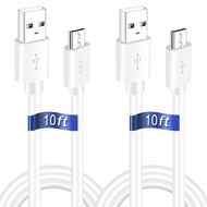2PCS 10FT USB Power Extension Cord Compatible with Wyze-Cam, WyzeCam Pan,Yi Cam,YI Dome Home Camera,