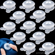 Jetec 12 Pcs Duvet Comforter Clips Plastic Grippers Button Clips for Inside Corner and Keep Comforte