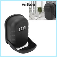 WITTEMY Combination Lock Box, Black Anti-Dust Key Lock Box, Security Wall Mounted Security Lock Box 