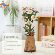 DIY Robotime Rowood 3D self-assembled wooden flower model | Chamomile Wooden Flower Puzzle TW061