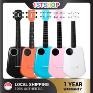 💎✅11.11 READY STOCK💎Populele 2 LED Smart Soprano Ukulele Concert Guitar Bluetooth Ukulele 4 Strings 23 Inch White Acous