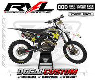Decal Sticker Crf 150 Custom Rockstar premium reques