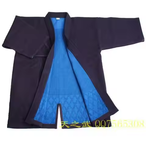 Top Quality 100% Cotton with HiDriTex natural Navy Blue Double Layer Kendo Aikido Iaido Gi Martial A