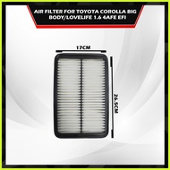 AIR FILTER for Toyota Corolla Big Body/Lovelife 1.6 4Afe Efi