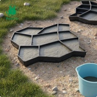 Kesoto DIY Concrete Path Mold Pavement Form for Garden Stepping Stones Plastic Paving Slab Mould Out