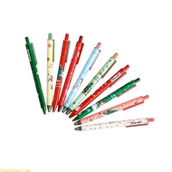Best 10Pcs Christmas Gel Inks Pen 0 5mm Tip Refillable Retractable Gel Pen Quick Dry for Note Taking