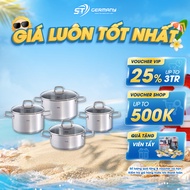 Fissler Viseo 4 pot set Piece Made in Germany, Stainless steel material with high-quality heat-reduc