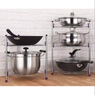 ⭐️READY STOCK⭐️ 3 Tier / 5 Tier Stainless Steel Kitchen Use Storage Rack