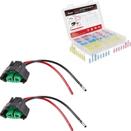 RED WOLF H8 H11 880 881 Universal Female Adapter Wire Connector Replace OEM Headlight Fog Light Wiri