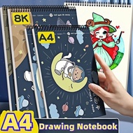 Support A4 Sketchbook, Drawing Book, Writing Scroll, Blank Notebook Multifunctional Art Supplies