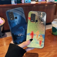 Artistic landscape vivo Y15 S,Y17,Y19,vivo Y20,Y50,vivo Y72 5G tempered glass case High quality glas